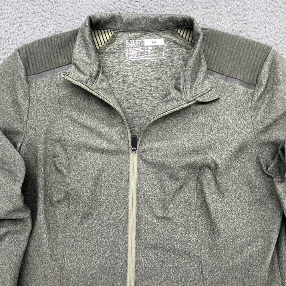 5.11 Tactical Men's‎ Full Zip Jacket Heathered Green Size Medium Activewear
